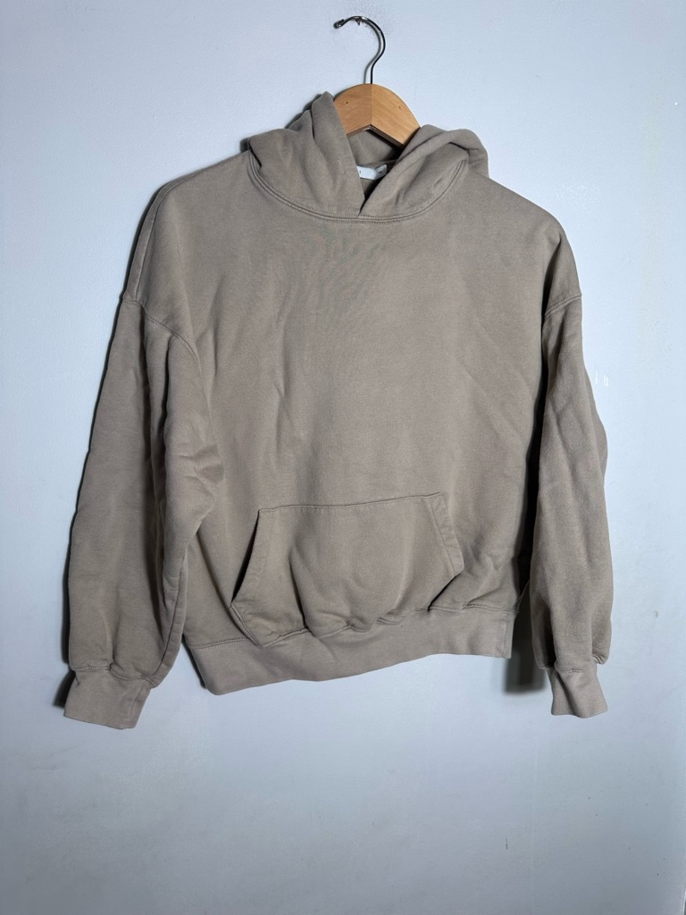 MNML Taupe Oversized Sweatshirt Heavy Basic Hoodie